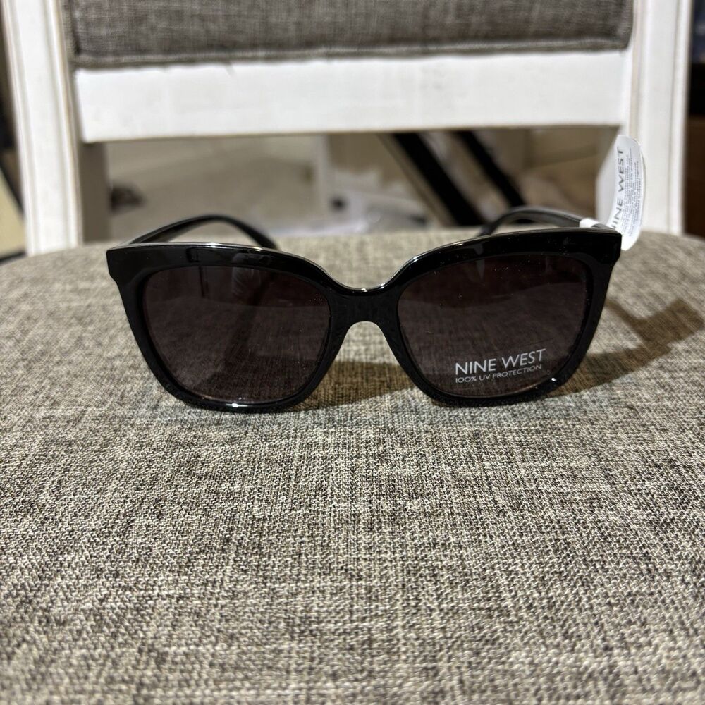 Nine West Black Square Sunglasses EW1017